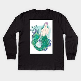 Mermaid Kids Long Sleeve T-Shirt